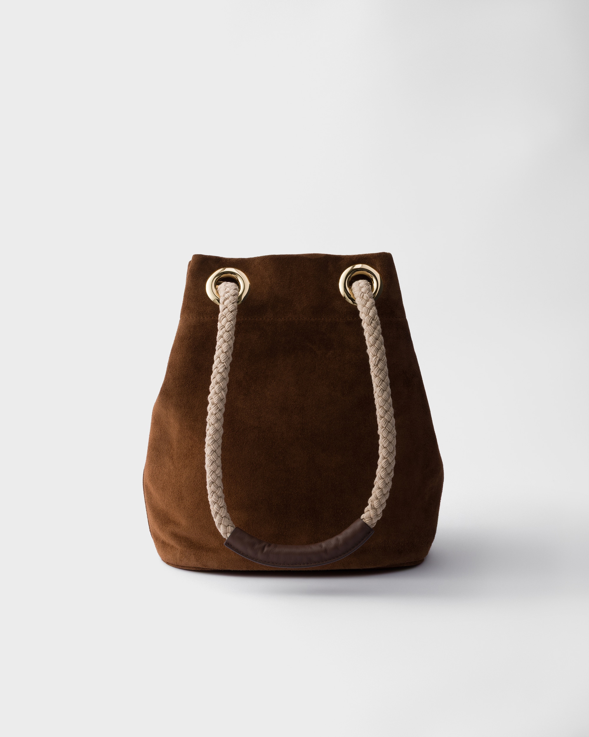 Small Prada Mariner suede bucket bag - Image 5